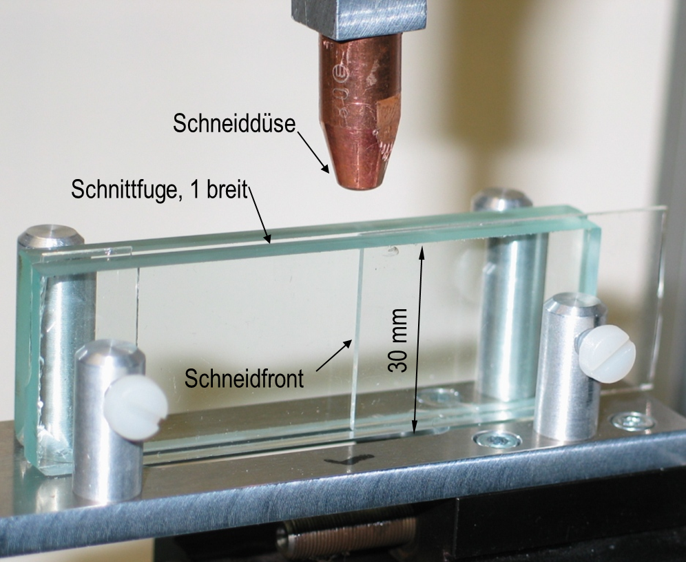 Fugenmodell für
Schlierenuntersuchungen